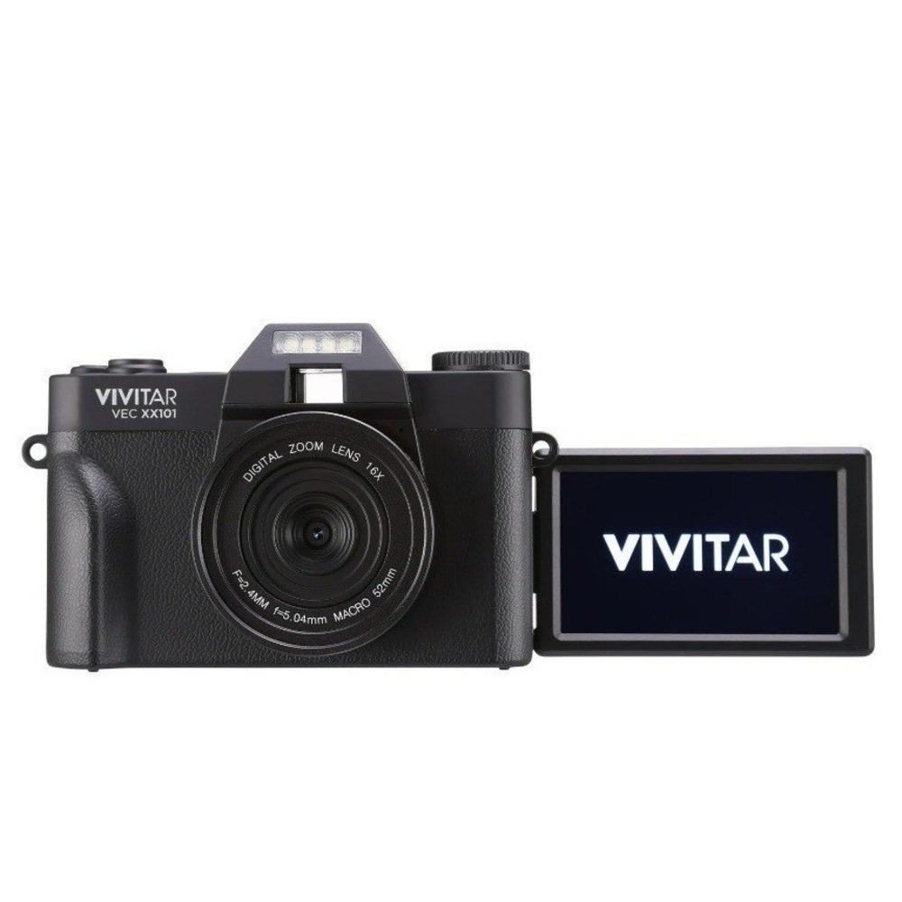 Vivitar 4K Wifi Digital Camera Kit with Bag, Wide Angle‎ Lens, and Macro Lens